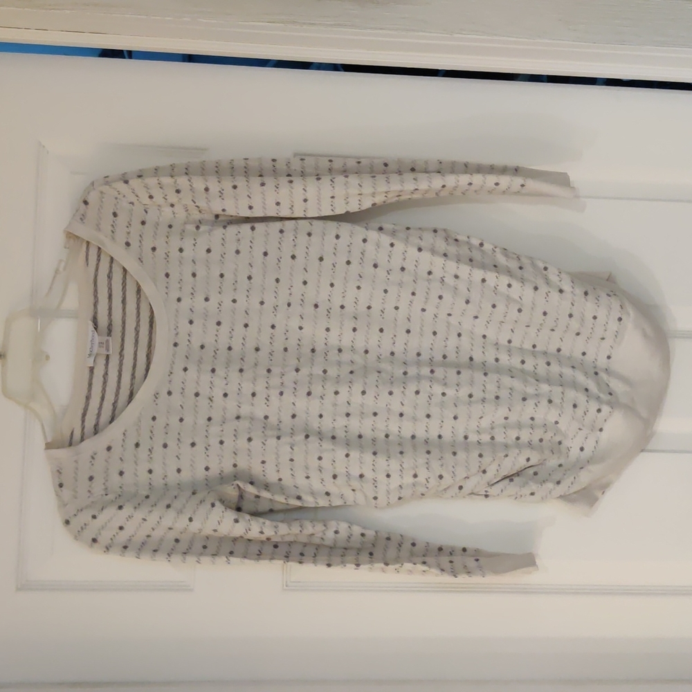 Polka dot comfy maternity sweater